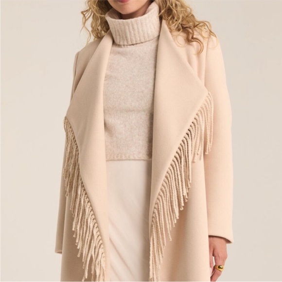 Z Supply Alchemist coat fringe cream Brand New with Tags - Picture 1 of 4